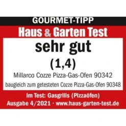 Cozze Gas Pizzaofen 13" Mit Pizzastein Schwarz-Grau 19 Cozze Gas Pizzaofen 13" Mit Pizzastein Schwarz-Grau -Küchengrill 08614903421 11025100 AI 03