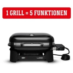Weber Elektrogrill Lumin Black - Modern, Praktisch Und Leistungsstark -Küchengrill 1201268 01