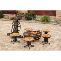 Ferrum Art Design Feuerstelle Industrie Blank -Küchengrill 1310143 7