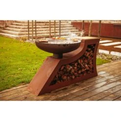 Ferrum Art Design Feuerstelle L-Form Rost -Küchengrill 1310713 3