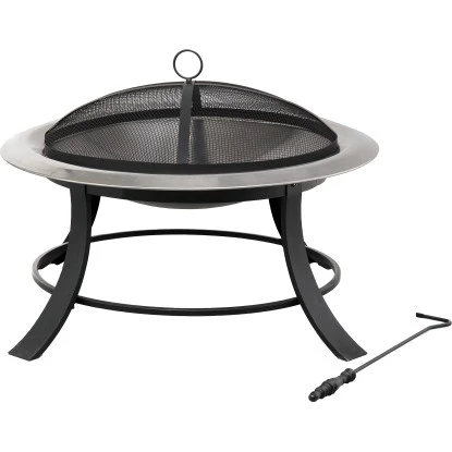 Tepro Feuerstelle Silver City 74 X 50 X 74 Cm (B X H X T) Schwarz/Edelstahl 1 Tepro Feuerstelle Silver City 74 X 50 X 74 Cm (B X H X T) Schwarz/Edelstahl