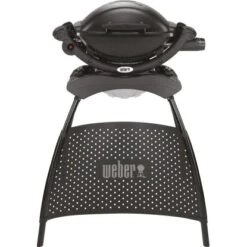 Weber Gasgrill Q 1000 Stand Mit 1 Brenner Und Aromaschienen Schwarz