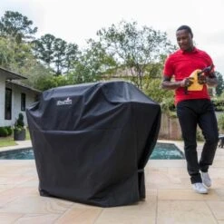 Char-Broil Grillabdeckung Für 3- Und 4-Brenner-Gasgrills Schwarz -Küchengrill 2835080 6