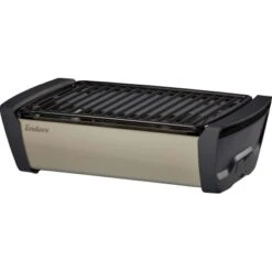 Küchengrill 37 Enders®Holzkohle-Tischgrill Aurora Taupe Raucharm
