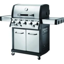 El Fuego Gasgrill Bellevue 5 Brenner Mit Seiten- Und Infrarotbrenner Silber