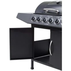 El Fuego Gasgrill Dayton 6-Brenner + Seitenbrenner Schwarz Ca. 133 X 97 X 54 Cm -Küchengrill 347 2240 DAYTON61SCHWARZ 5