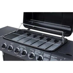 El Fuego Gasgrill Dayton 6-Brenner + Seitenbrenner Schwarz Ca. 133 X 97 X 54 Cm -Küchengrill 347 2240 DAYTON61SCHWARZ 6
