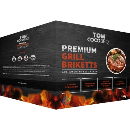 Tom Cococha Premium Grillbriketts Aus Kokosfasern 4 Kg 1 Tom Cococha Premium Grillbriketts Aus Kokosfasern 4 Kg