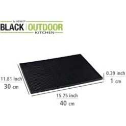 Wenko Abtropfmatte Maxi 40 Cm X 30 Cm Black Outdoor Kitchen Schwarz -Küchengrill 4008838357705 1068 03