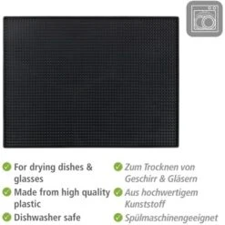 Wenko Abtropfmatte Maxi 40 Cm X 30 Cm Black Outdoor Kitchen Schwarz -Küchengrill 4008838357705 1068 04