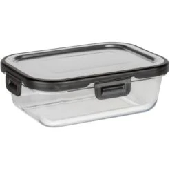 Wenko Glas Frischhaltedose Steel Black Outdoor Kitchen 0,6 L