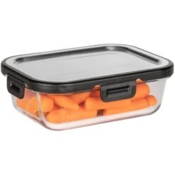 Wenko Glas Frischhaltedose Steel Black Outdoor Kitchen 0,6 L -Küchengrill 4008838367001 1068 07