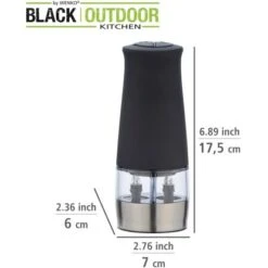 Wenko Elektrische Mühle 2 In 1 Black Outdoor Kitchen Schwarz -Küchengrill 4008838369982 1068 04