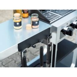 Wenko Magnetische Hakenleiste Ima Mit 4 Haken Schwarz -Küchengrill 4008838381373 1068 07
