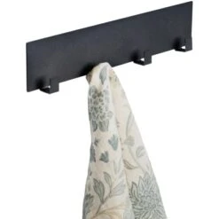 Wenko Magnetische Hakenleiste Ima Mit 4 Haken Schwarz -Küchengrill 4008838381373 1068 11