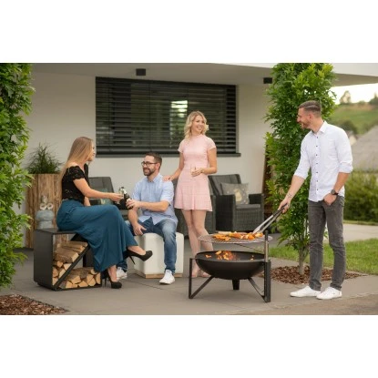 Westmann Premium Grill Feuerstelle Inkl. Grillrost Ø 70 Cm X 75 Cm Schwarz 5 Westmann Premium Grill Feuerstelle Inkl. Grillrost Ø 70 Cm X 75 Cm Schwarz – Bild 5