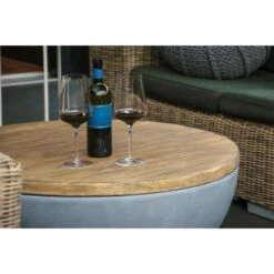 Dobar Outdoor-Feuerschale Mit Gasflamme Lunar Ø 90 Cm Grau -Küchengrill 4637 lavaofenfeuerstelle 8