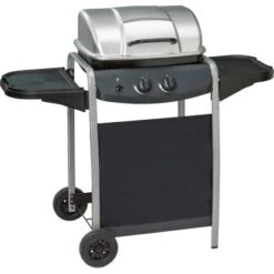 Gasgrill Mit 2 Brennern Und Seitentischen -Küchengrill 557037 3299 4