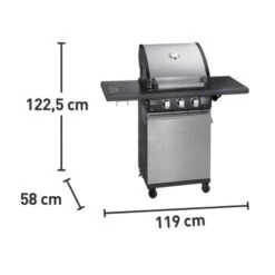 OBI Gasgrill Thunder Bay 2-Brenner Mit Seitenkocher -Küchengrill 557044 3299 10
