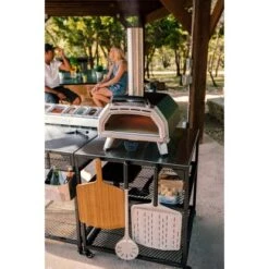 Ooni Pizzaofen Karu 16 Multi-Brennstoff Outdoor Edelstahl/Schwarz -Küchengrill 60568345451 11029300 AB 01