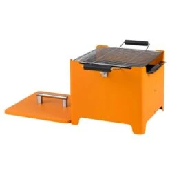 Tepro Holzkohlegrill Chill & Grill Cube Orange 31,5 X 31,5 Cm -Küchengrill 660793 2400 Cube 05