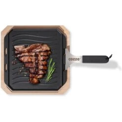 Cozze Gusseisenpfanne Mit Untersetzer 33 Cm X 33 Cm