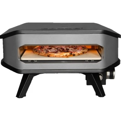 Cozze Gas Pizzaofen 13" Mit Pizzastein Schwarz-Grau 1 Cozze Gas Pizzaofen 13" Mit Pizzastein Schwarz-Grau