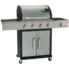 Landmann Gasgrill Triton PTS 4.1 Mit 4 Brennern & Seitenbrenner Silber