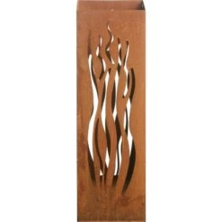 Gartenfreude FeuersäuleDesign Wellen Edelrost 16 X 16 X 50 Cm 14 Gartenfreude FeuersäuleDesign Wellen Edelrost 16 X 16 X 50 Cm -Küchengrill 753063 4655 05