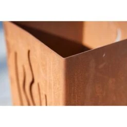 Gartenfreude FeuersäuleDesign Wellen Edelrost 16 X 16 X 50 Cm 15 Gartenfreude FeuersäuleDesign Wellen Edelrost 16 X 16 X 50 Cm -Küchengrill 753063 4655 06