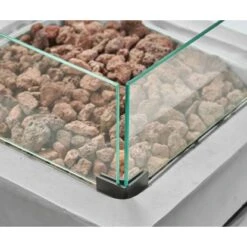 Amare Gas-Feuerstelle Für Den Außenbereich Quadratisch Grau -Küchengrill 765581 4655 06