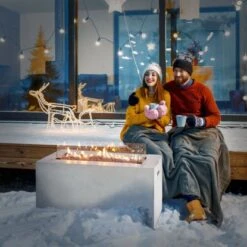 Amare Gas-Feuerstelle Für Den Außenbereich Weiß -Küchengrill 765591 4655 04