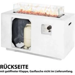 Amare Gas-Feuerstelle Für Den Außenbereich Weiß -Küchengrill 765591 4655 06