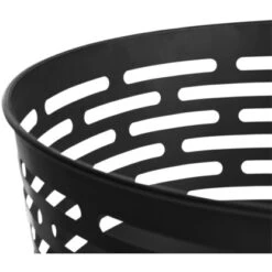 Gartenfreude Design Feuerstelle Ø 39 Cm Schwarz -Küchengrill 765609 4655 05