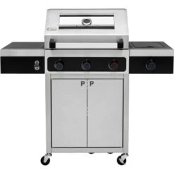 Tepro Gasgrill Keansburg 3 Mit Seitenbrenner Schwarz-Edelstahl -Küchengrill 769380 2400 04