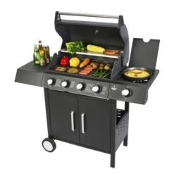 El Fuego Gasgrill San Angelo 4+1 Brenner Ca. 119,5 X 110,5 X 53 Cm -Küchengrill 8264111 2240 1