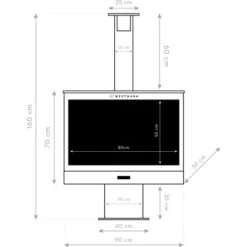 Westmann Grill Und Kaminofen Schwarz -Küchengrill 8346462 1741 WMLG868B 08
