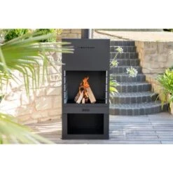 Westmann Grill Und Gartenkamin Schwarz 13 Westmann Grill Und Gartenkamin Schwarz -Küchengrill 8346488 1741 WMLG610B 03