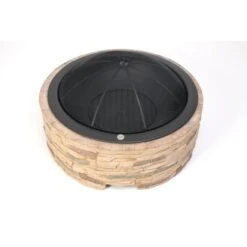 Westmann Feuerstelle Mit Abfanggitter Steinoptik -Küchengrill 8346603 1741 WMLG909 01