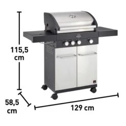 Jamestown 3-Brenner Gasgrill Maddox -Küchengrill 8460230 VM01 221220