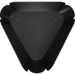 VASNER Merive M1 Feuerschale Niedrig Abgerundet Schwarz -Küchengrill garten terrasse draufsicht