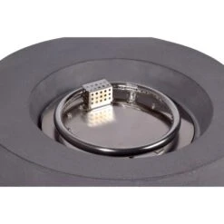 Dobar Outdoor-Feuerschale Mit Gasflamme Calido Ø 60 Cm Grau -Küchengrill lavaofengasfeuerstelle 04 1