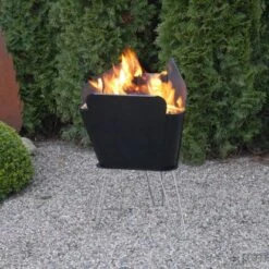 VASNER Merive M2 Feuerkorb Mittelhoch Abgerundet Schwarz 15 VASNER Merive M2 Feuerkorb Mittelhoch Abgerundet Schwarz -Küchengrill sign garten terrasse mood6